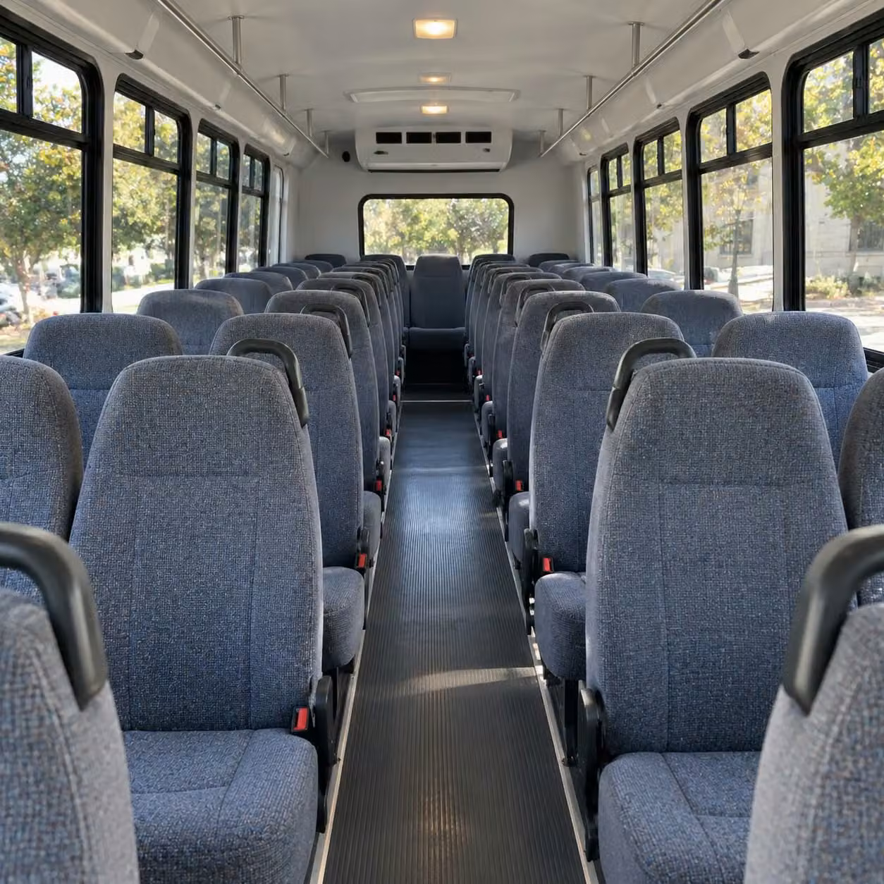28 passenger minibus interior