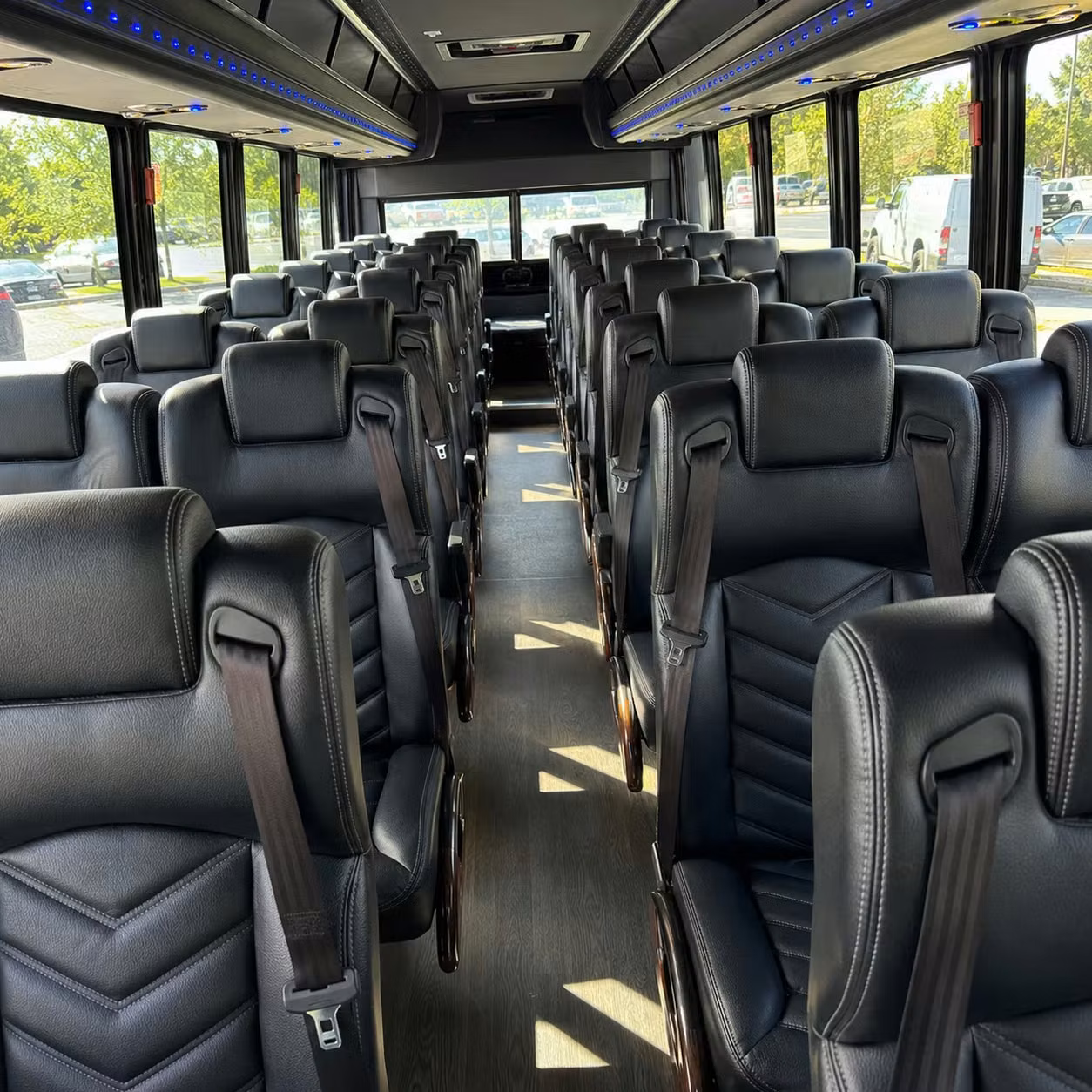 30 passenger minibus inside