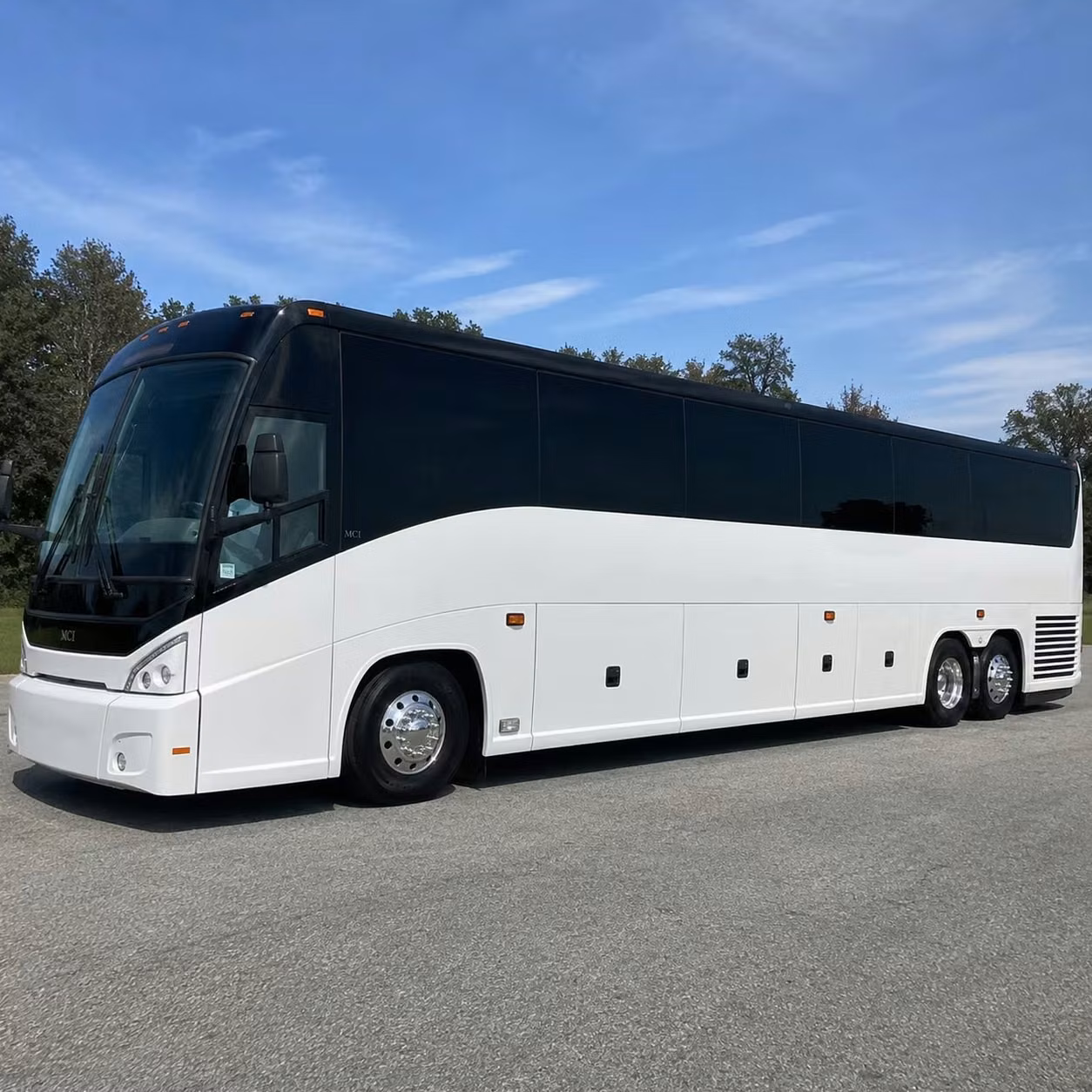 union 56 passenger charter bus rental