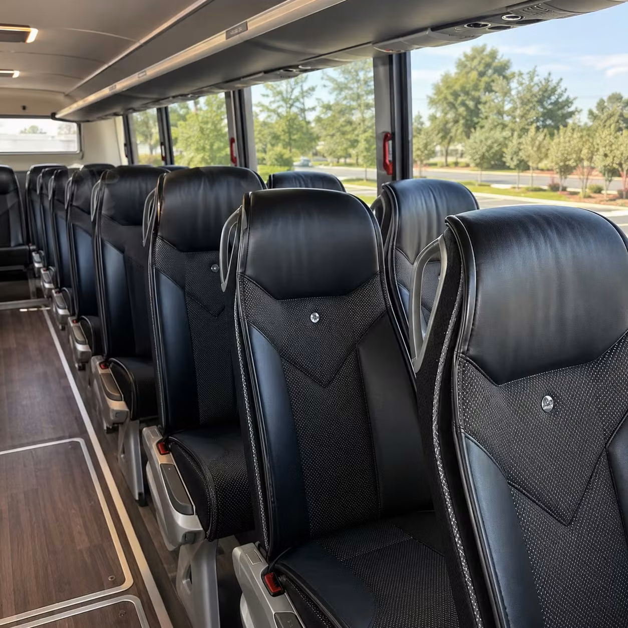 union charter bus interior